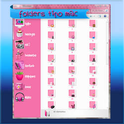 folders pink mac