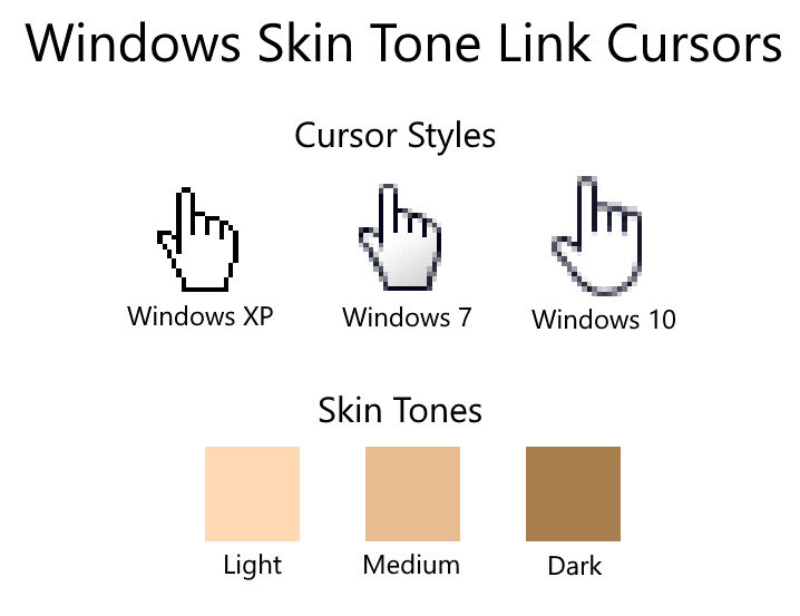 Windows Skin Tone Link Cursor Pack by DexterMason on DeviantArt