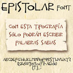 Epistolar font by Masklin8