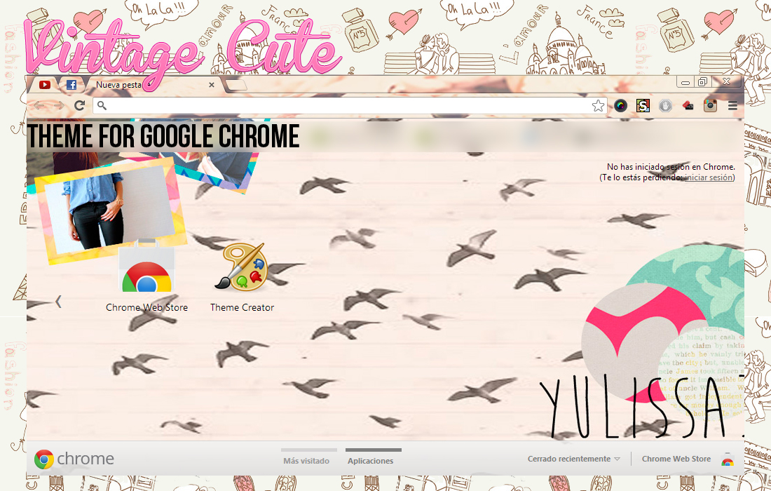 Theme Google Chrome Cute Vintage 