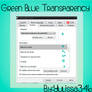 Green blue transparency