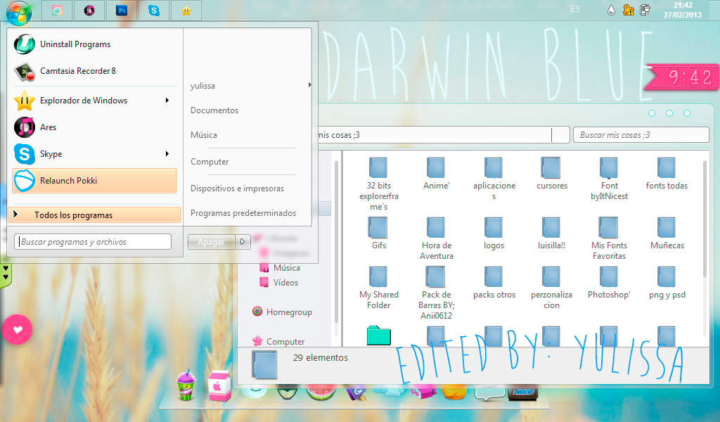Darwin Blue New theme' 