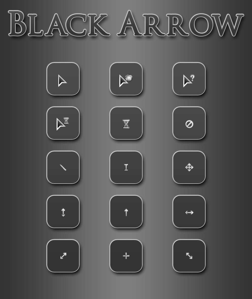 Black Arrow Cursor Pack by Atalor on DeviantArt