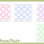 Pastel Dotted Cubes Pattern