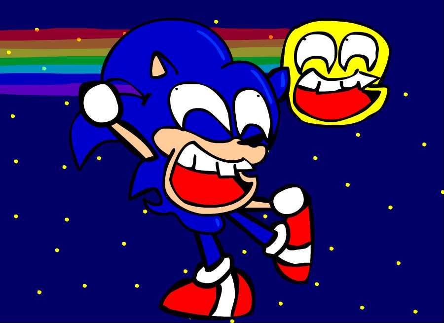 Sonic dances Nyan Cat