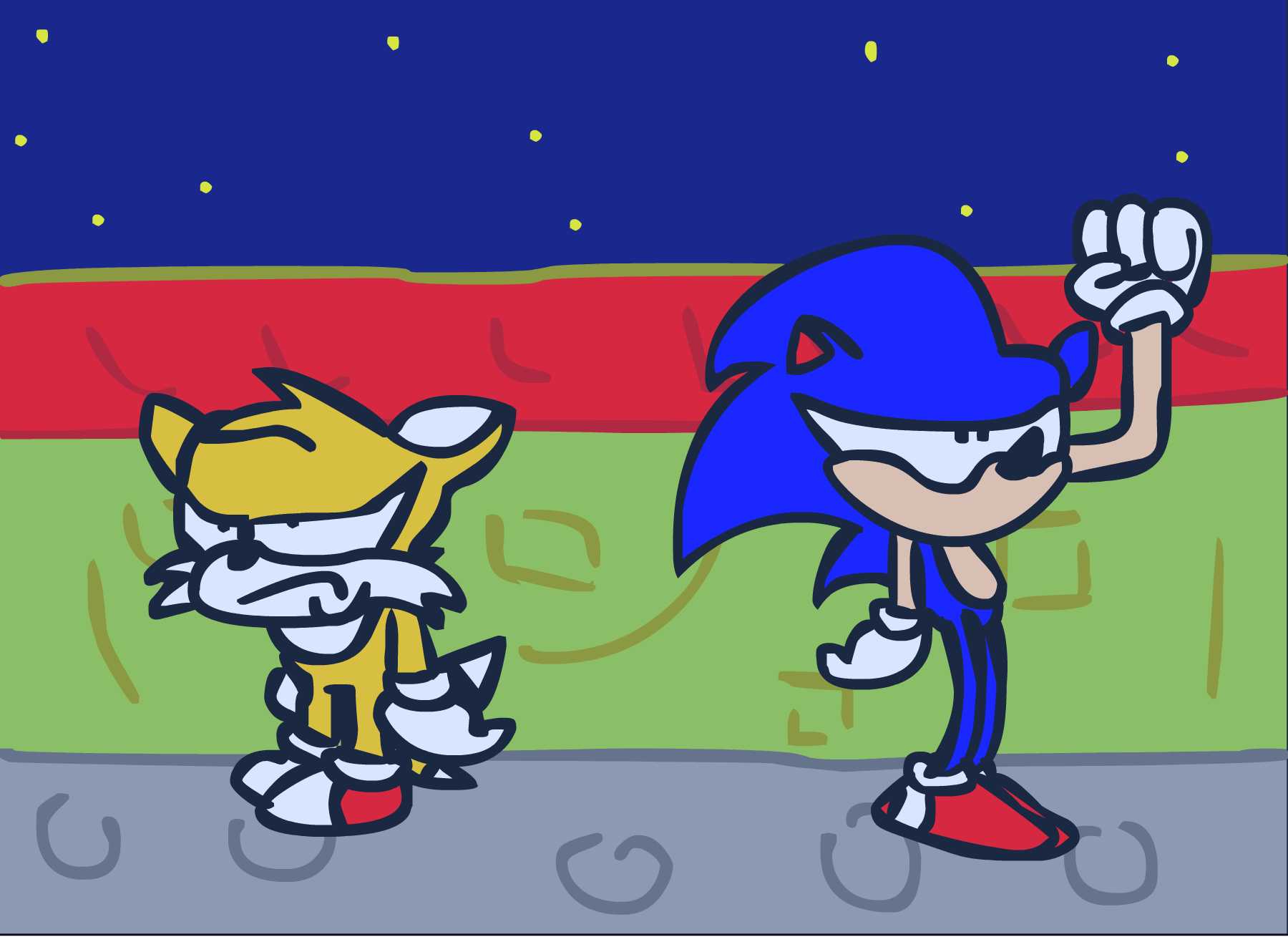 Sonic's laser shoes