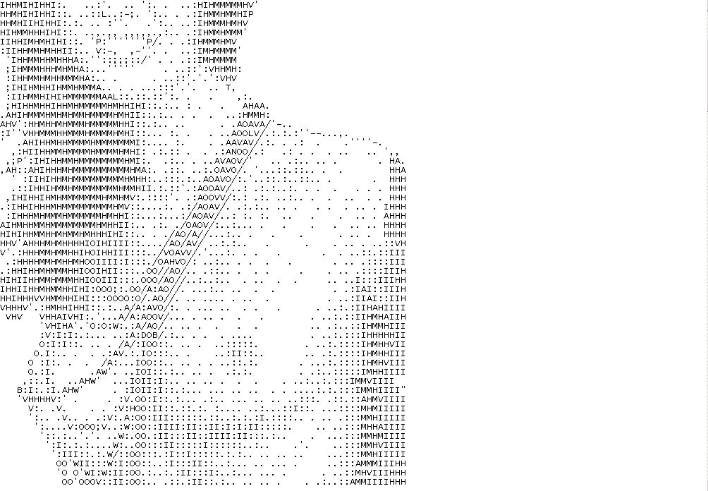 Ascii woman by dev0 on deviantart