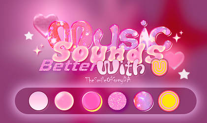 TEXT EFFECT MUSIC SOUNDS BETTER WITH U