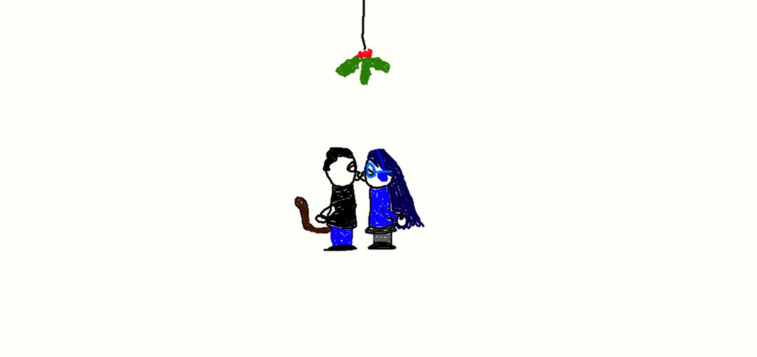 Kiss Under the Mistletoe by OKMPCreator9000 on DeviantArt