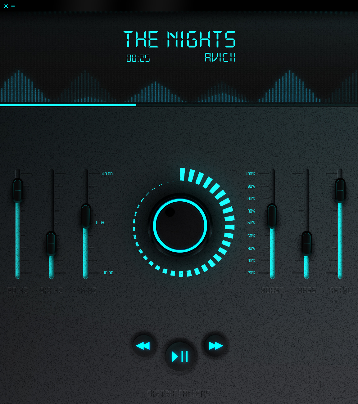 mp3 player UI by DistrictAliens on DeviantArt