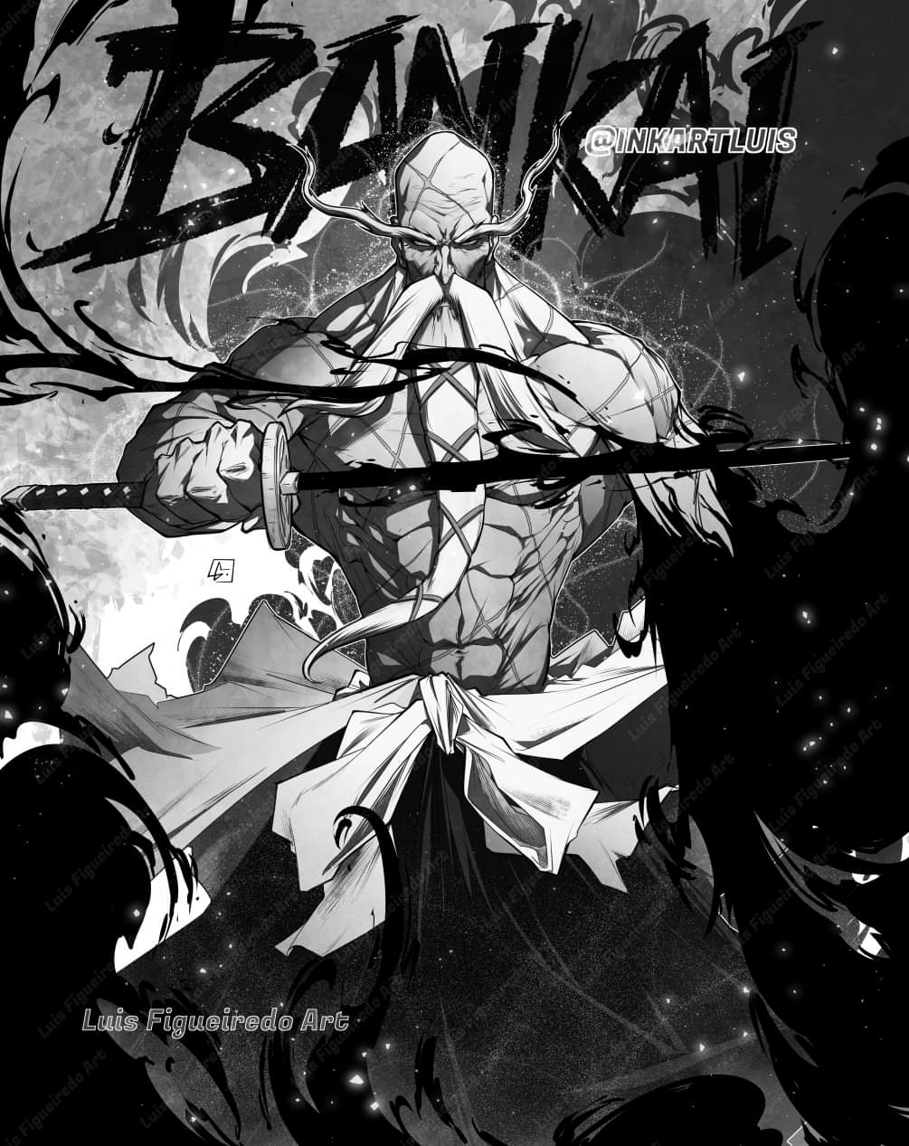 YAMAMOTO Bankai by inkartluis on DeviantArt