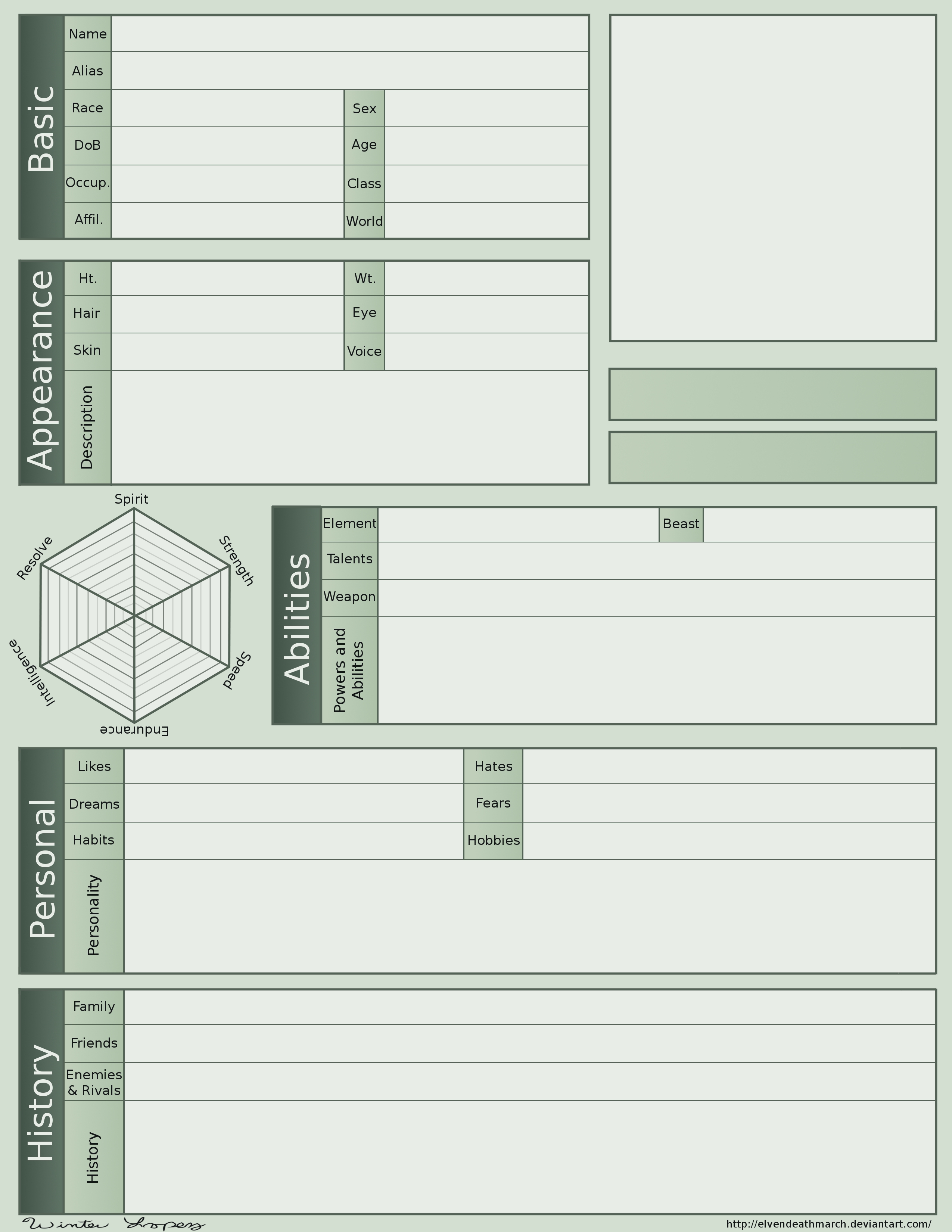 Character Profile 2.0