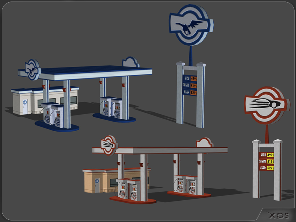 Gas station v1 by aleksiszet on DeviantArt