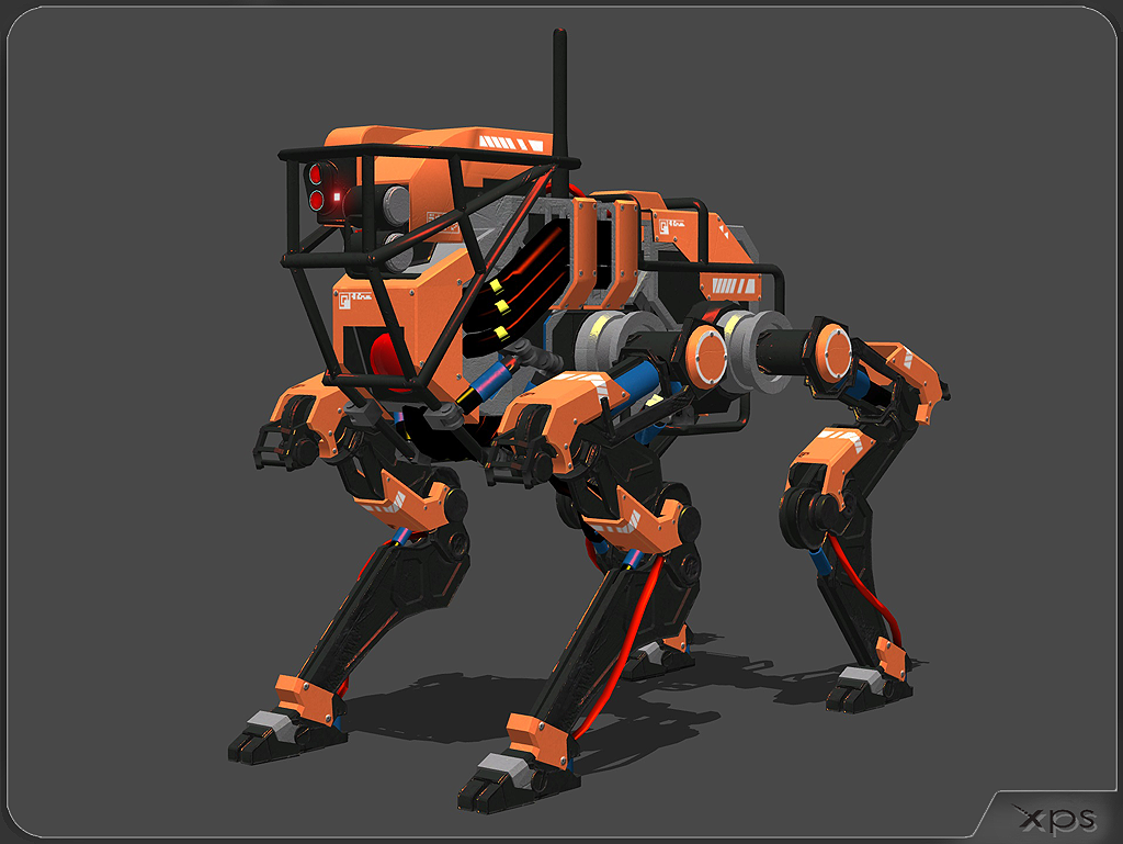 Quadruped robot by aleksiszet by aleksiszet on DeviantArt