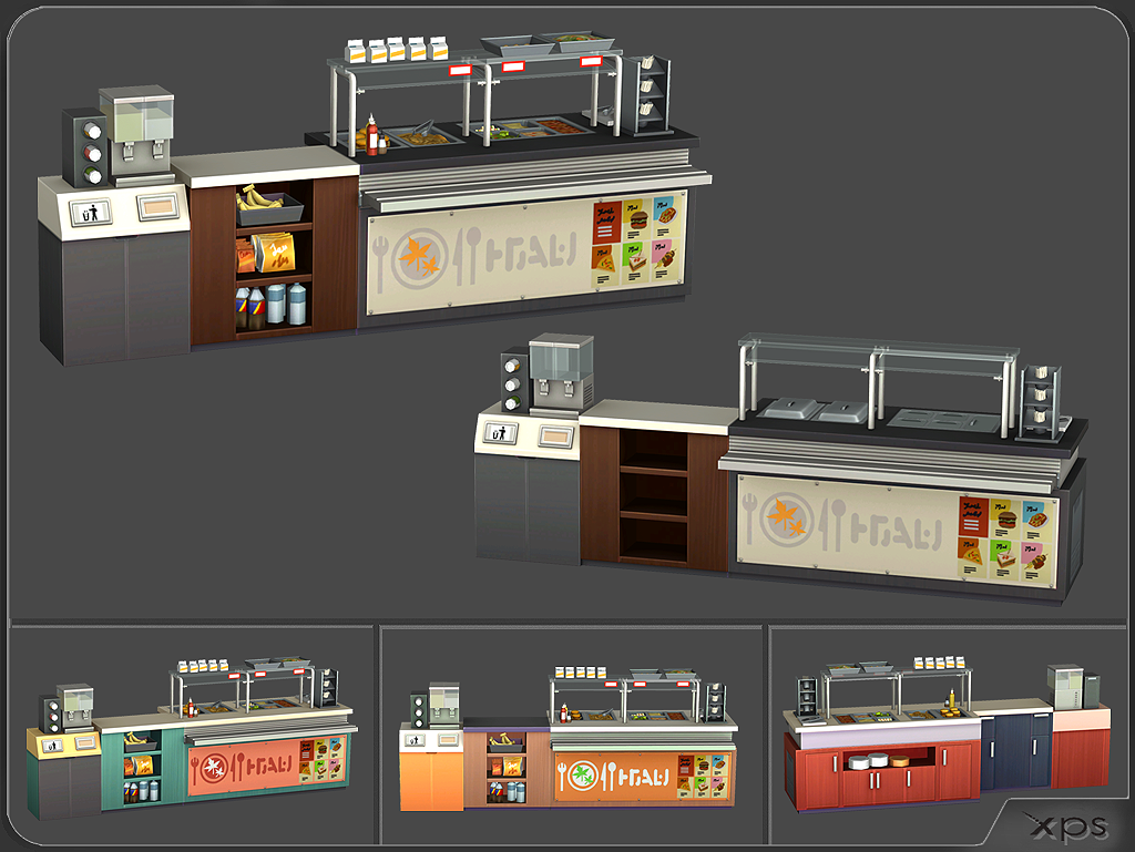 School canteen cafeteria (ts4) by aleksiszet by aleksiszet on DeviantArt