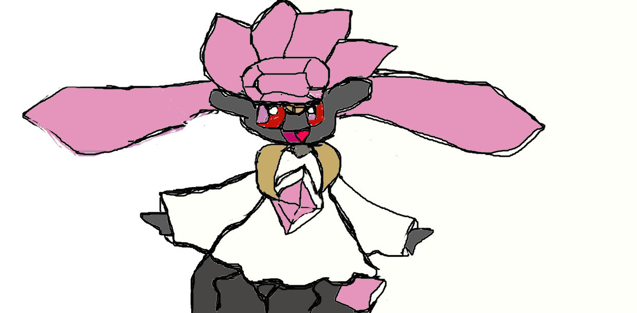 New Legendary Pokemon Diancie Fairy Rock Type By Celebi64 On Deviantart