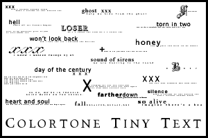 Photoshop Tiny Text Brush, Minik Yaz�lar, Brushes, Brush