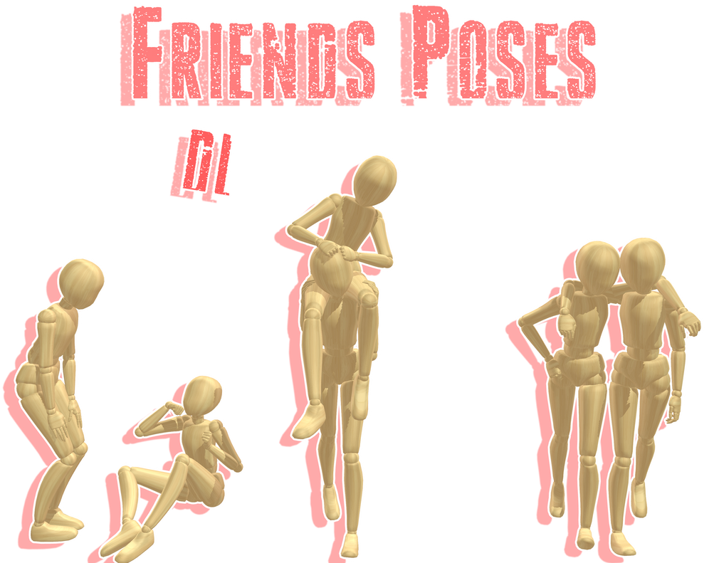 MMD - Friends Poses ::. DL by MMDMikuxLen on DeviantArt