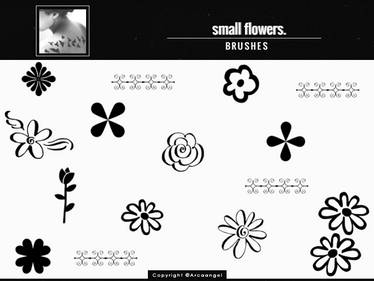+ Small flowers  { b r u s h e s }