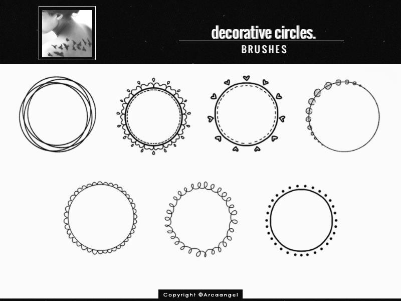 + Decorative circles { b r u s h e s }