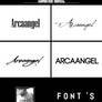 + favorite fonts { a r c a a n g e l }