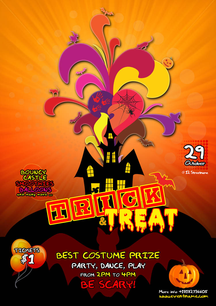Kids Halloween Flyer Template Free PSD By Silentmojo On DeviantArt
