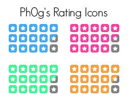 Rating Icons by Ph0g on DeviantArt