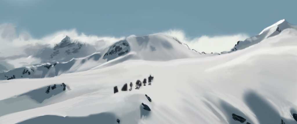 Lord Of The Rings - Mountain Scene by TomScotland on DeviantArt