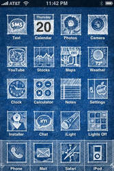 iPhone theme: Blueprint