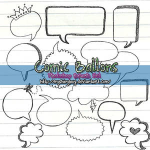 Comic Ballons Brush-Set .2