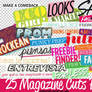 25 Magazine Cuts PNG