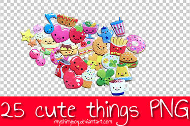 25 Cute Things PNG