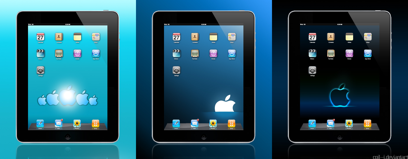 iPad Aqua Wallpaper Pack