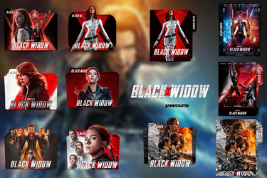 Black Widow 2021 folder icon