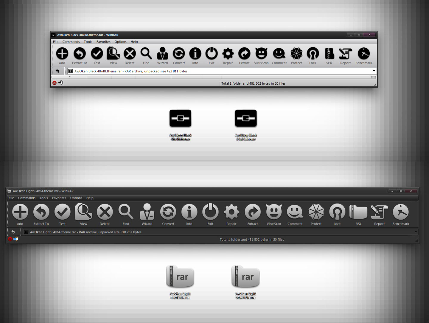 Winrar themes dark