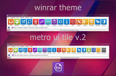 Metro UI Tile v.2 WinRAR theme