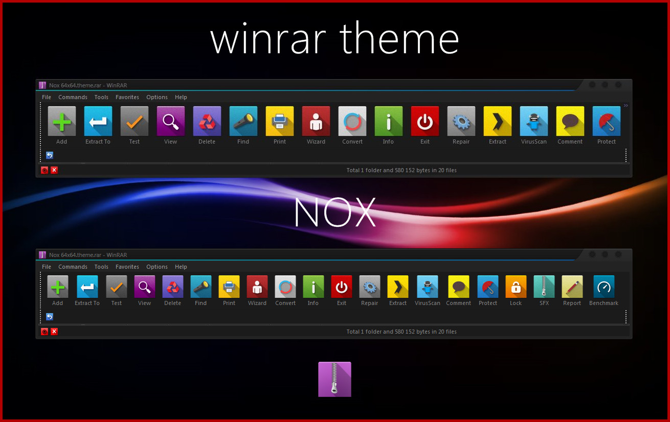 Nox WinRAR theme