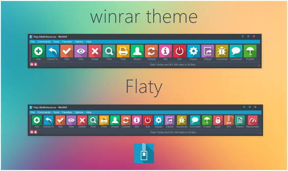 Flaty WinRAR theme