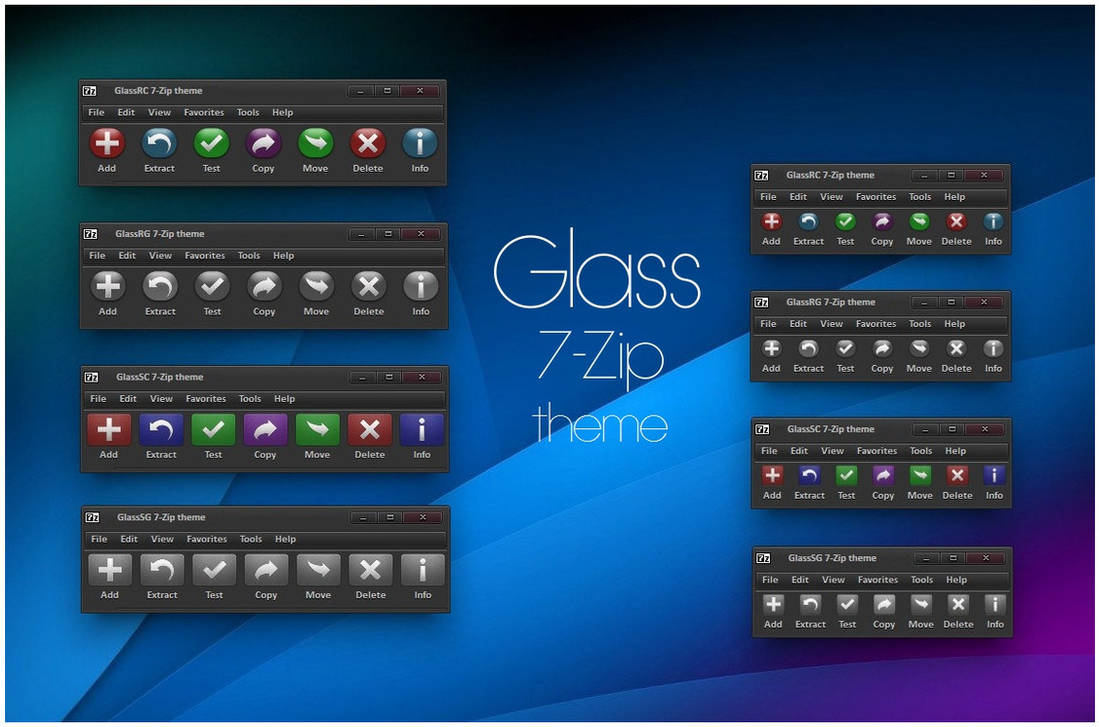 Glass 7 Zip Theme By Alexgal23 On DeviantArt Glass 7 Zip Theme By Alexgal23 On DeviantArt