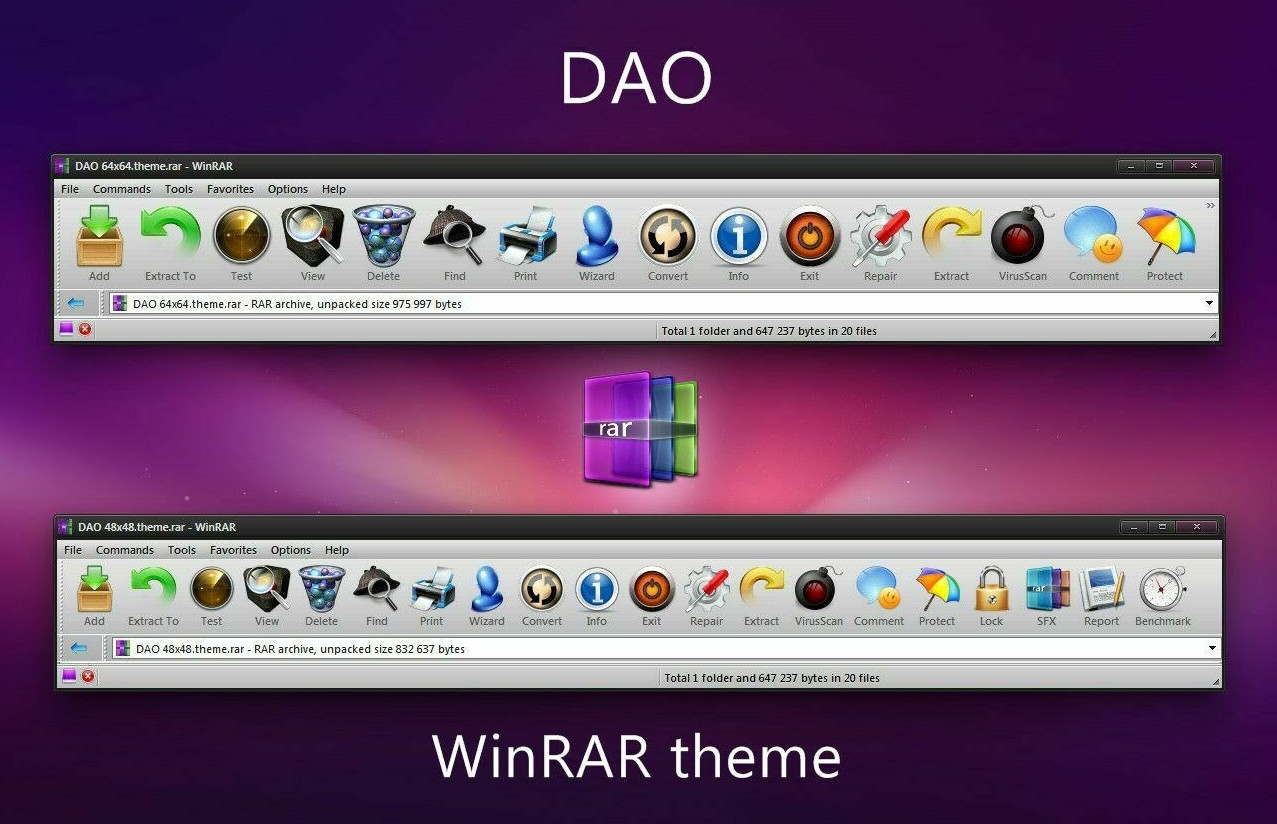 DAO WinRAR theme