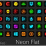 Neon Flat Icons