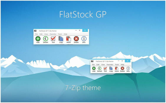 FlatStock GP 7-Zip theme