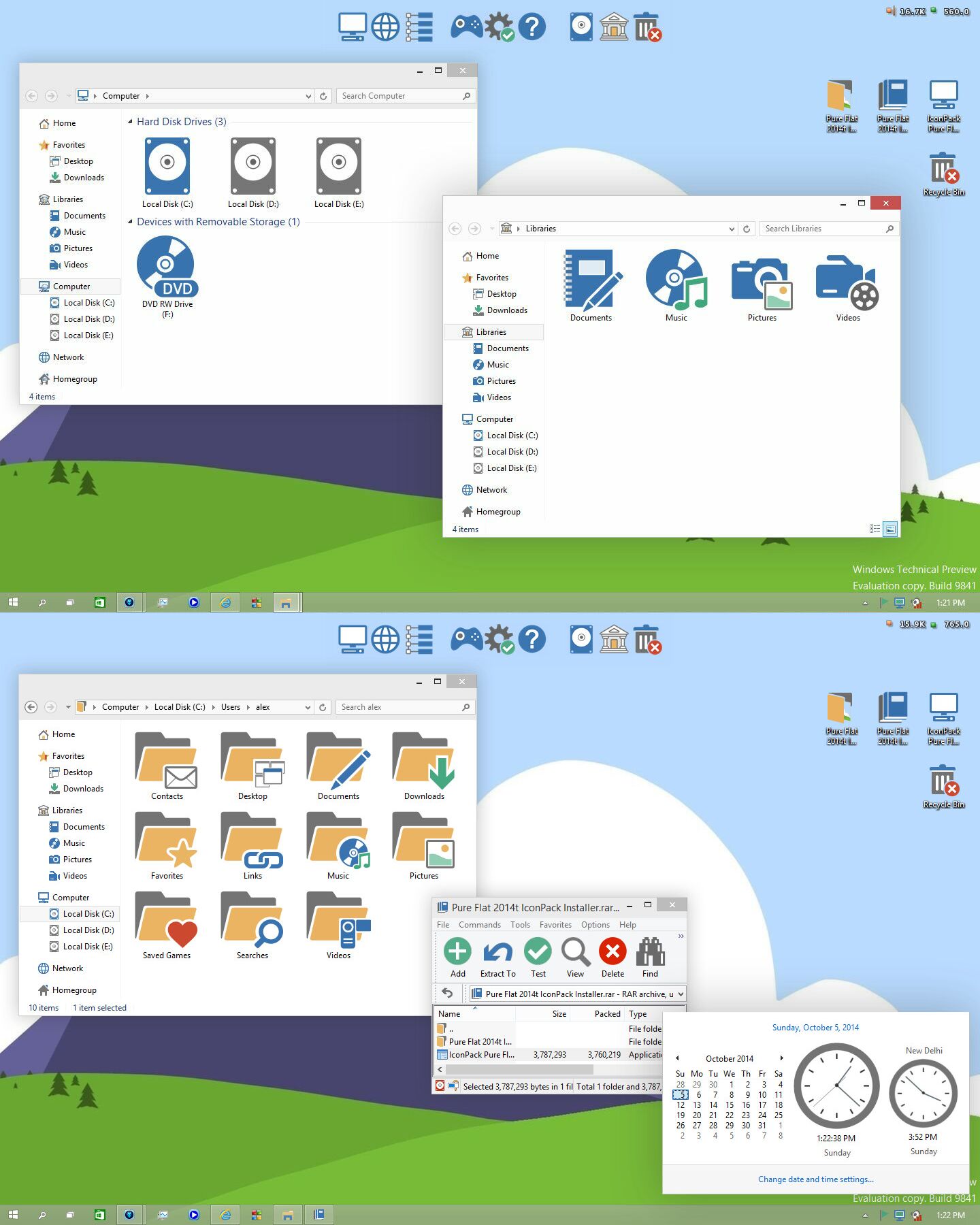 Pure Flat 2014 IconPack Installer