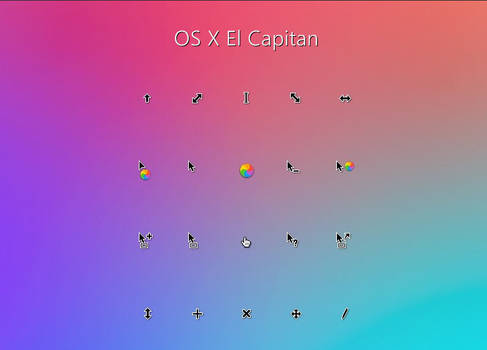 OS X El Capitan Cursors