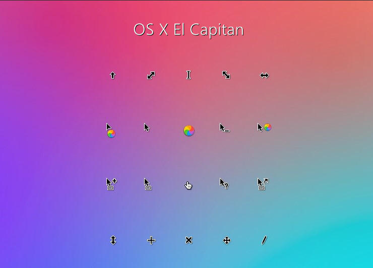 OS X El Capitan Cursors by alexgal23 on DeviantArt