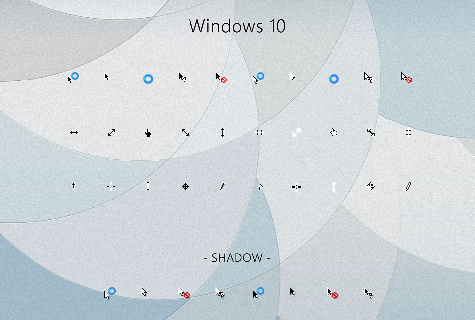 standard windows cursors