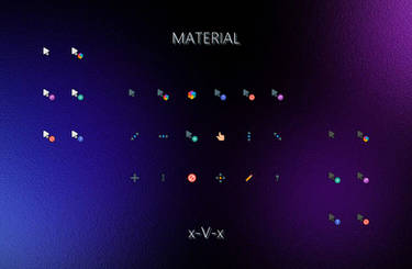 Material x-V-x Cursors