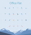 Office Flat Cursors by alexgal23