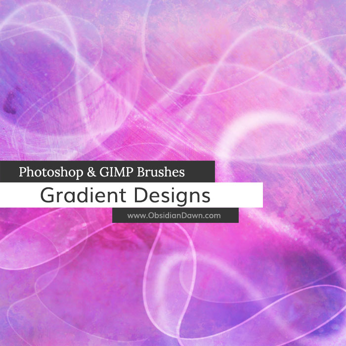 Gradient Designs Photoshop and GIMP Brushes