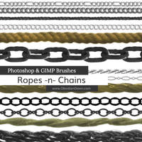 Ropes -n- Chains Photoshop and GIMP Brushes